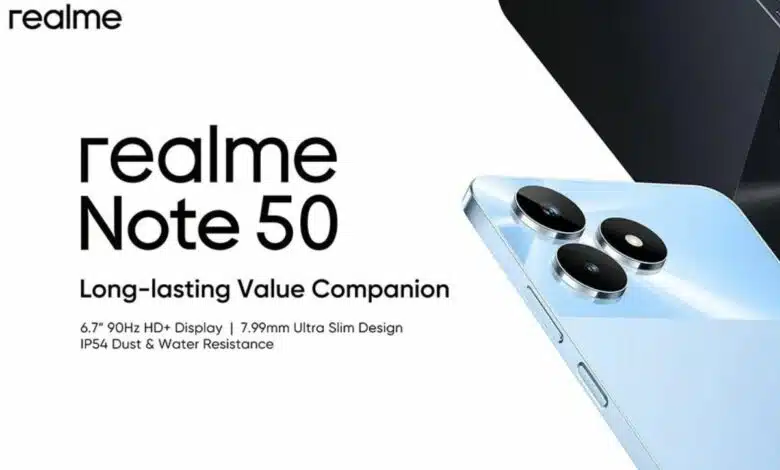 هاتف Realme Note 50 الجديد: المواصفات والسعر